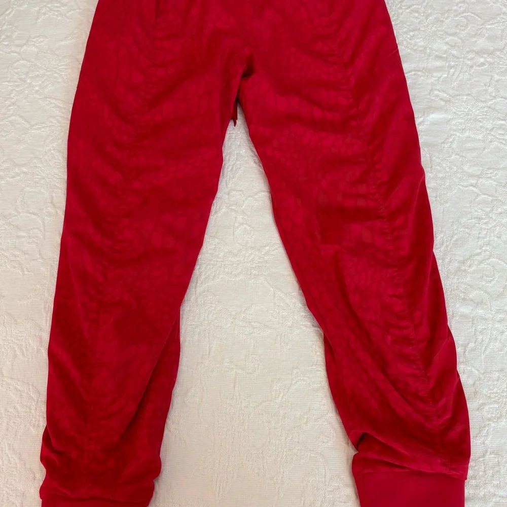 ATHLETA NWT Attitude Lined Texture Pant II in Serpentine Matador Red - Size 2 - Picture 3 of 12